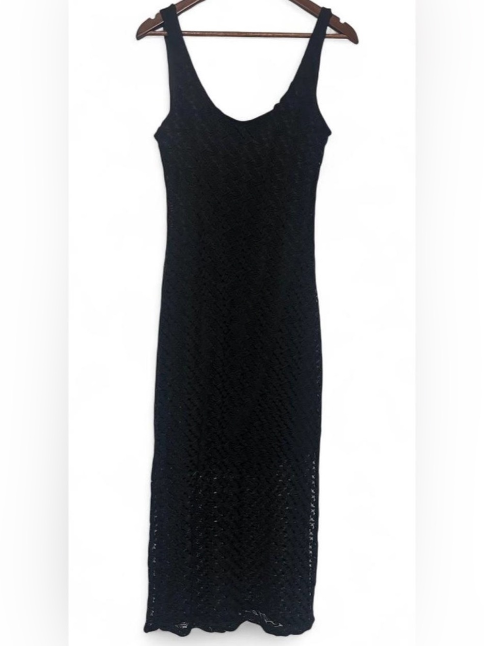 Apt. 9 Black Lace Maxi Dress Women’s Small Sleeveless Lined - Picture 3 of 5